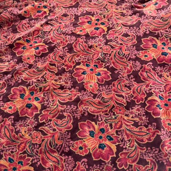 Vintage 1980s LizSport Velour Cowl Neck Top | Large - Picture 5 of 9